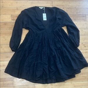 Boden Black Long Sleeve Dress